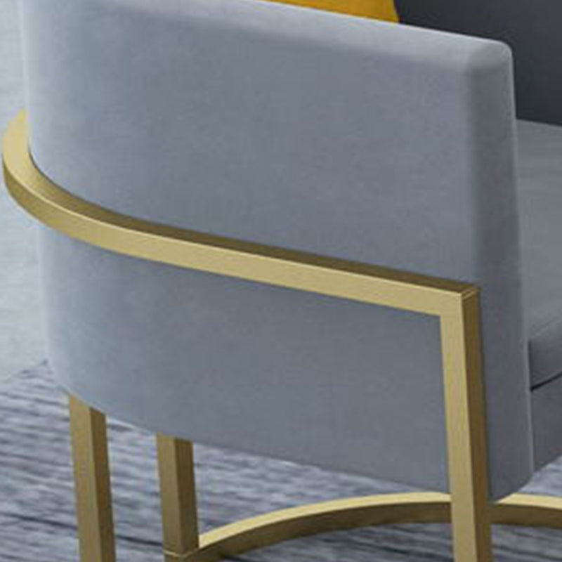 Tuxedo Arm Sofa 24.80" W x 28.35" H Velvet Sofa Standard Sofa
