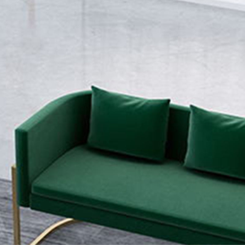 Tuxedo Arm Sofa 24.80" W x 28.35" H Velvet Sofa Standard Sofa