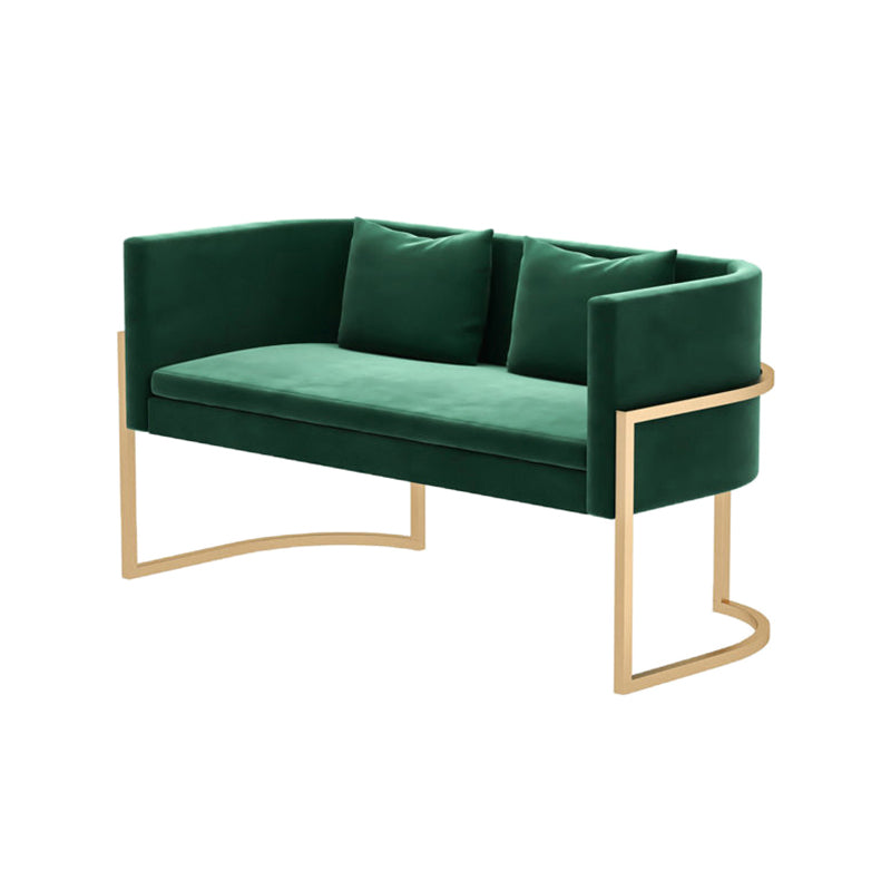 Tuxedo Arm Sofa 24.80" W x 28.35" H Velvet Sofa Standard Sofa