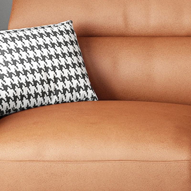 Contemporary L-Shape Sectional Cushion Back Adjustable Sectional