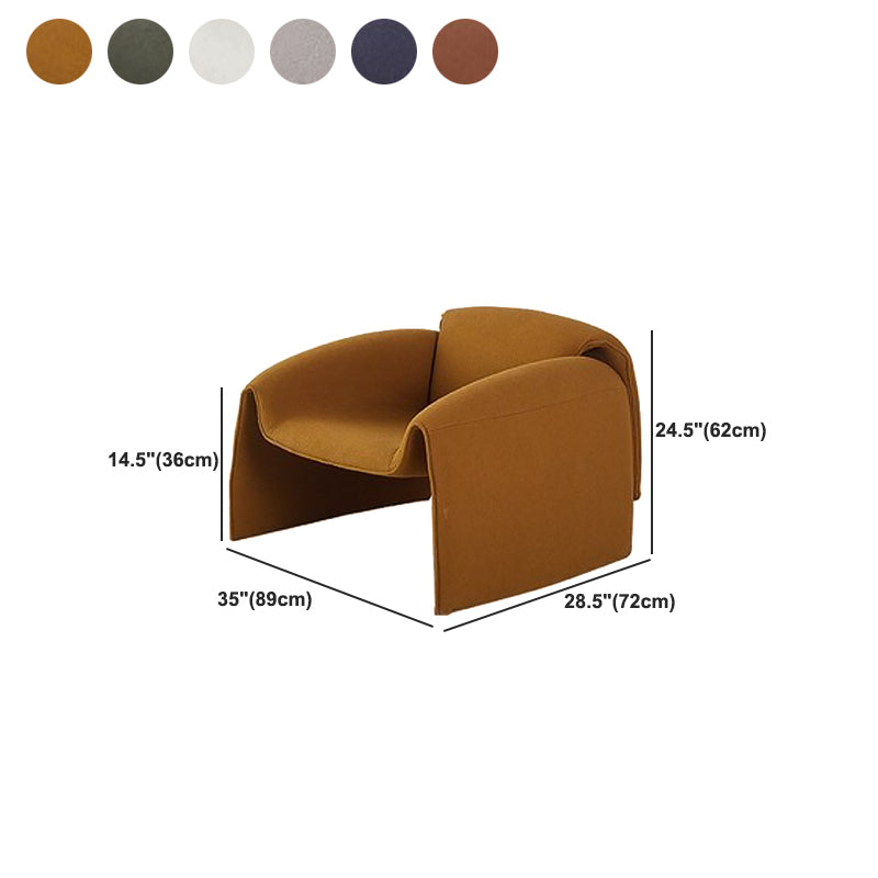28.35" Wide Scandinavian Style Single Sofa Chair Polyester Arm Chair for Bedroom