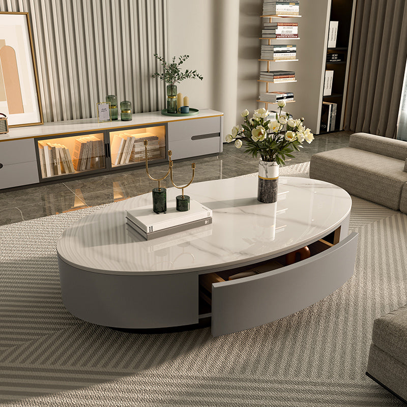 Glam Pedestal Coffee Cocktail Table Frame Slate Coffee Table for Home