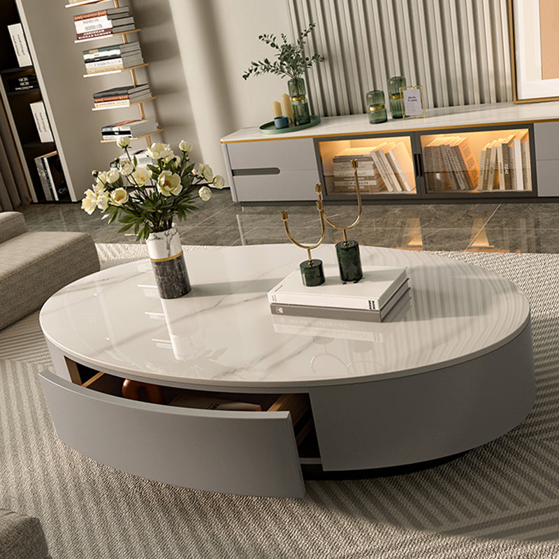 Glam Pedestal Coffee Cocktail Table Frame Slate Coffee Table for Home