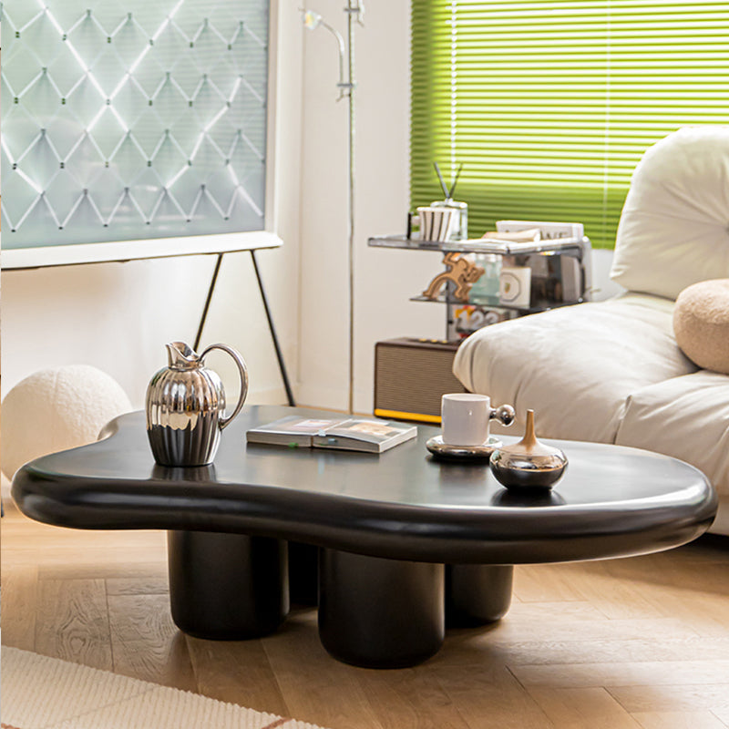 Scandinavian Coffee Table Set with 4 Legs and Geometric Top Coffee Table