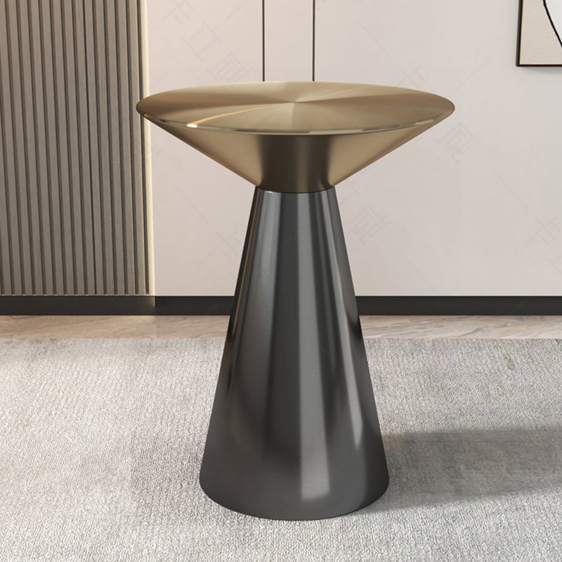 Metal Side End Table Minimalist Pedestal Side End Table for Living Room
