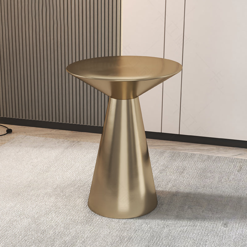 Metal Side End Table Minimalist Pedestal Side End Table for Living Room
