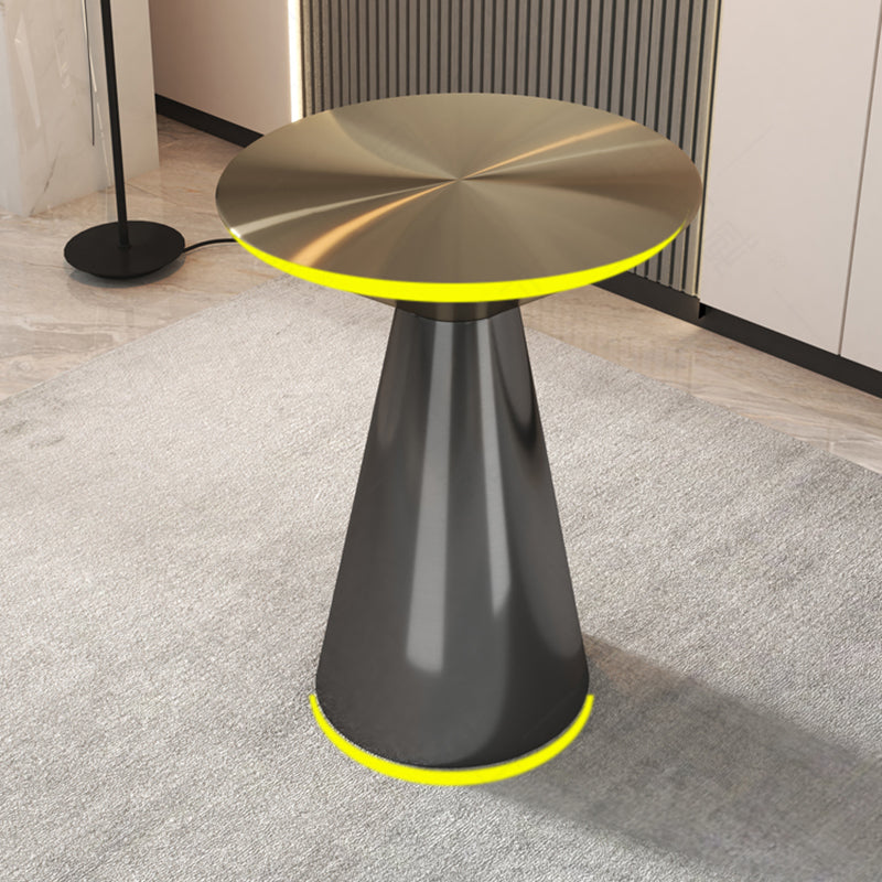 Metal Side End Table Minimalist Pedestal Side End Table for Living Room
