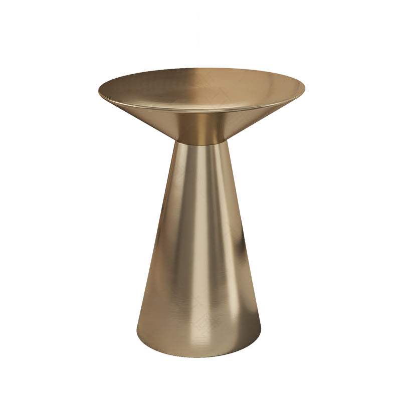 Metal Side End Table Minimalist Pedestal Side End Table for Living Room