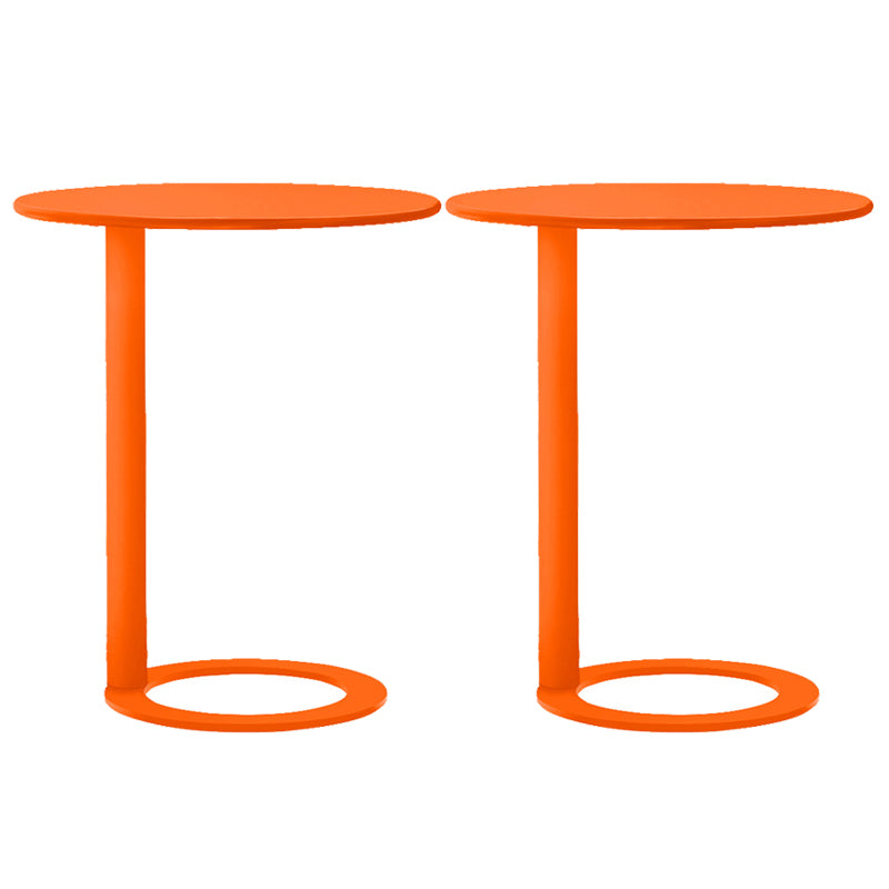 Minimalist Metal Side End Table Pedestal Side End Table for Bedroom