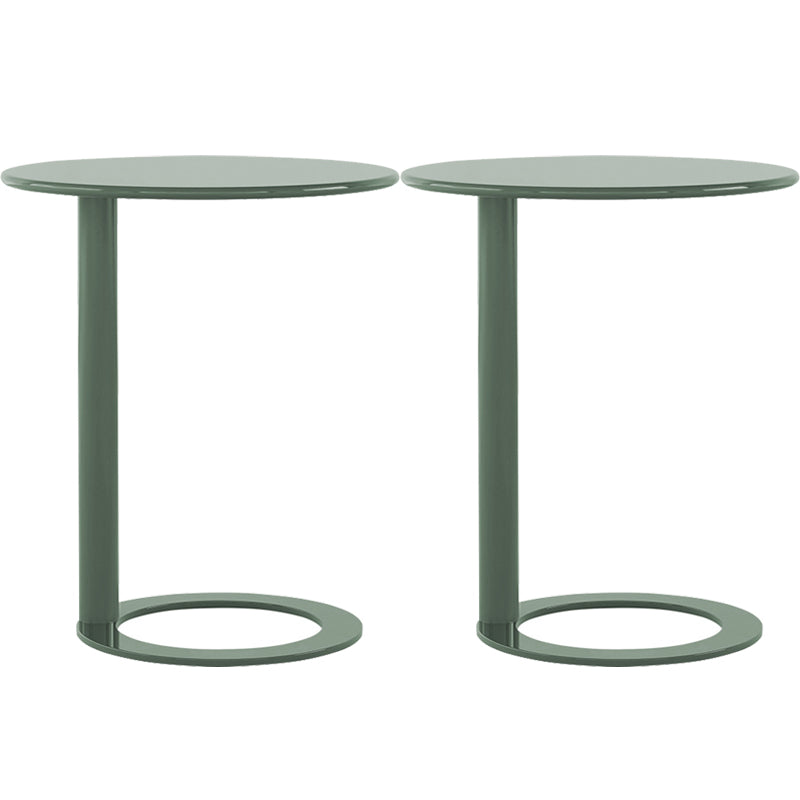 Minimalist Metal Side End Table Pedestal Side End Table for Bedroom