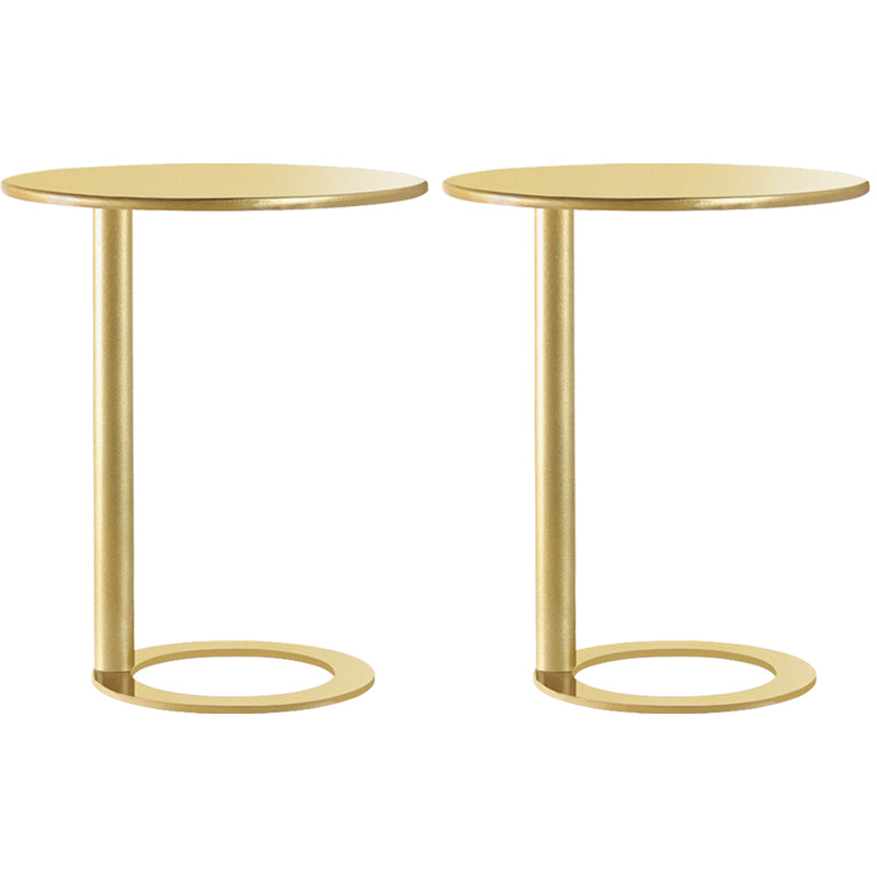 Minimalist Metal Side End Table Pedestal Side End Table for Bedroom