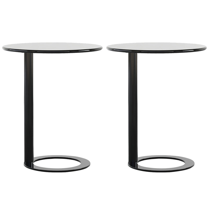 Minimalist Metal Side End Table Pedestal Side End Table for Bedroom