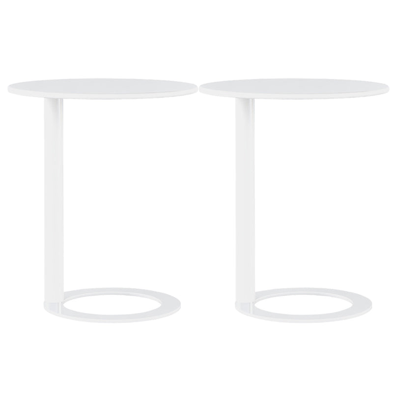 Minimalist Metal Side End Table Pedestal Side End Table for Bedroom