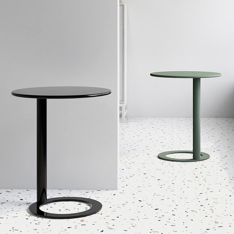 Minimalist Metal Side End Table Pedestal Side End Table for Bedroom