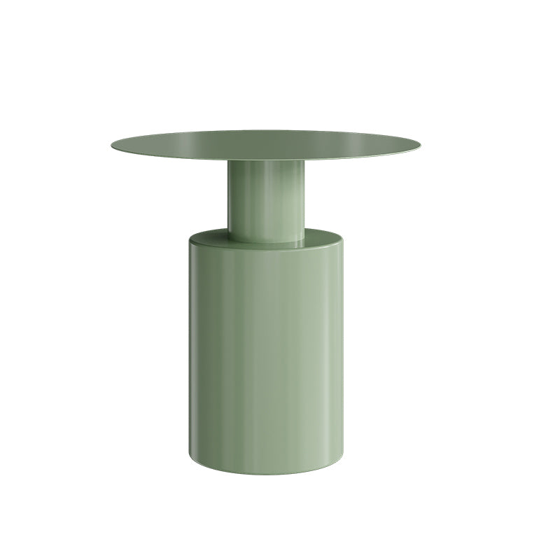 Metal Side End Table Pedestal Side End Table for Living Room