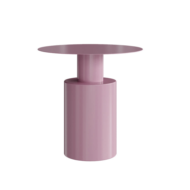 Metal Side End Table Pedestal Side End Table for Living Room