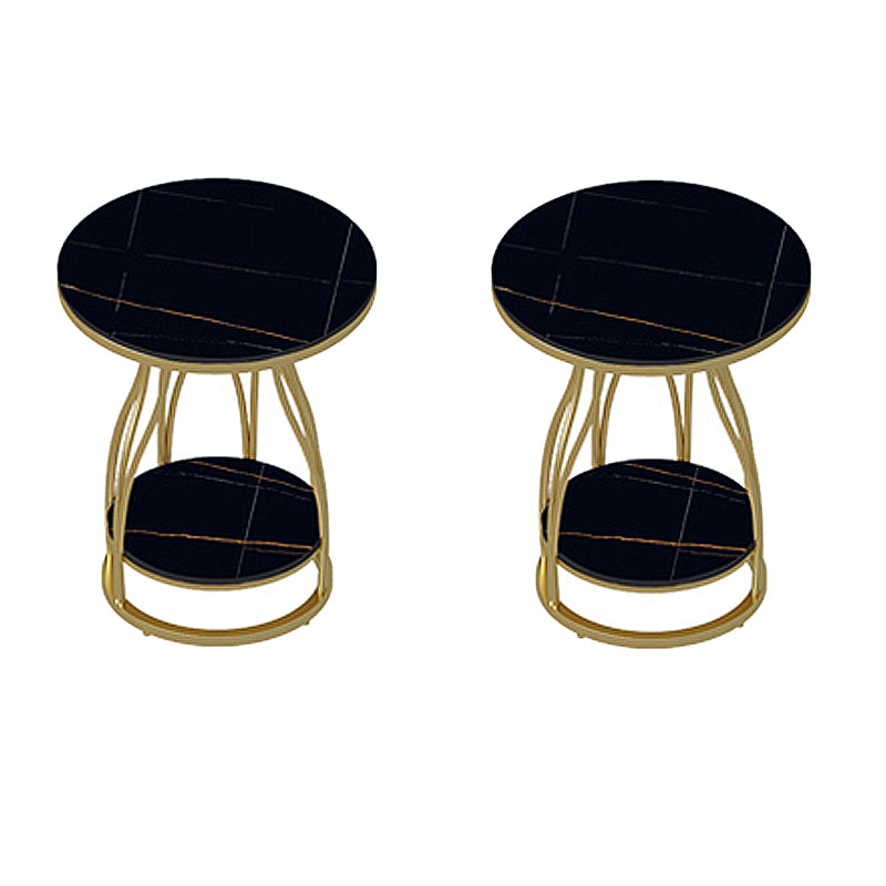 Minimalist Slate Side End Table Double Tier Frame Side End Table