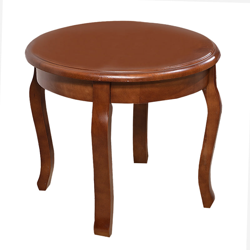 Traditional Round Side Table Minimalist Wood Sofa Corner Table