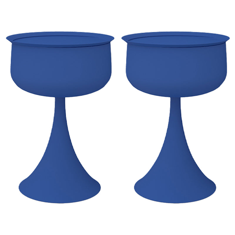 Tray Top Pedestal Side Table Round Sofa Corner Table with Storage