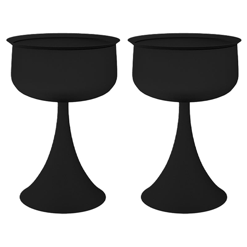 Tray Top Pedestal Side Table Round Sofa Corner Table with Storage