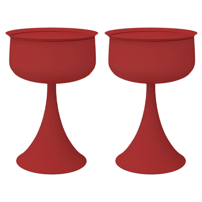 Tray Top Pedestal Side Table Round Sofa Corner Table with Storage