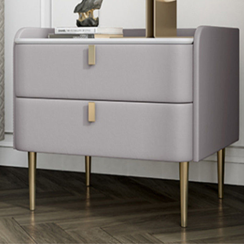 Stone Bed Nightstand Legs Included Night Table With 2 Drawers