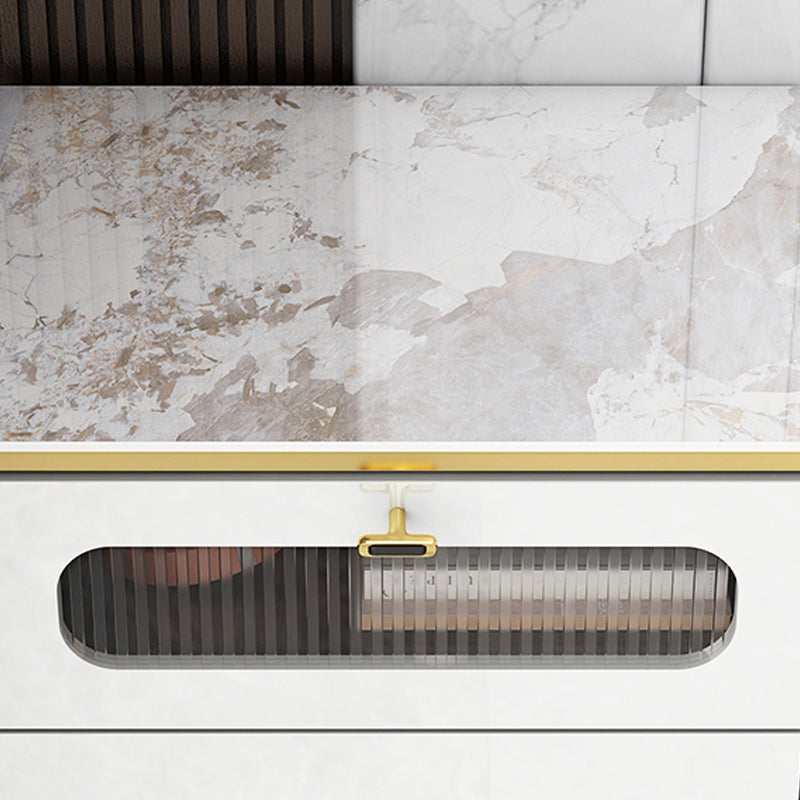 Contemporary Storage Chest Vertical Storage Chest Dresser 15.7" Wide