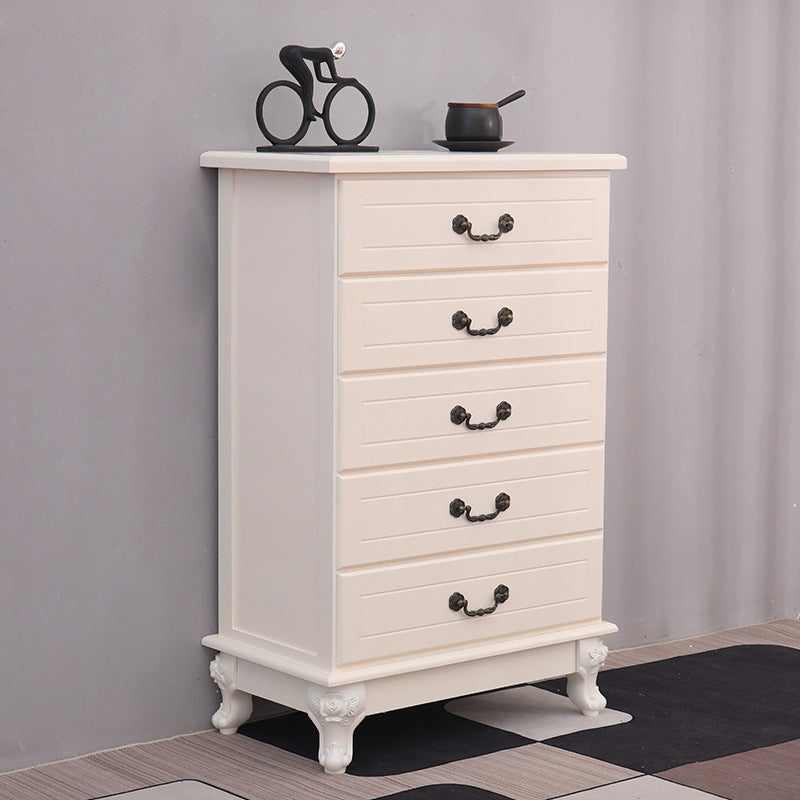 Contemporary Bedroom Storage Chest Solid Wood Soft-Close Drawers Dresser