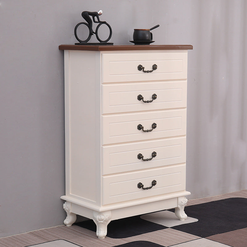 Contemporary Bedroom Storage Chest Solid Wood Soft-Close Drawers Dresser