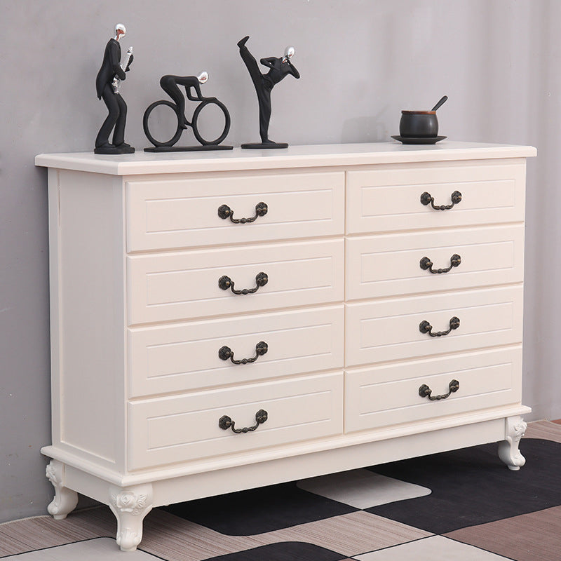 Contemporary Bedroom Storage Chest Solid Wood Soft-Close Drawers Dresser
