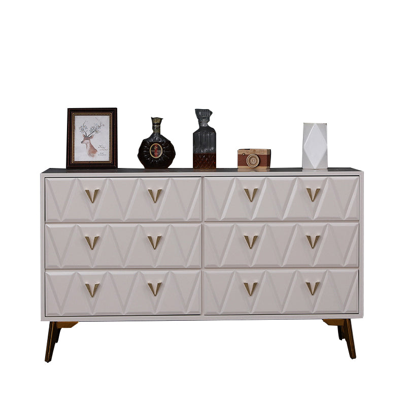 Contemporary Bedroom Storage Chest Solid Wood Soft-Close Drawers Dresser