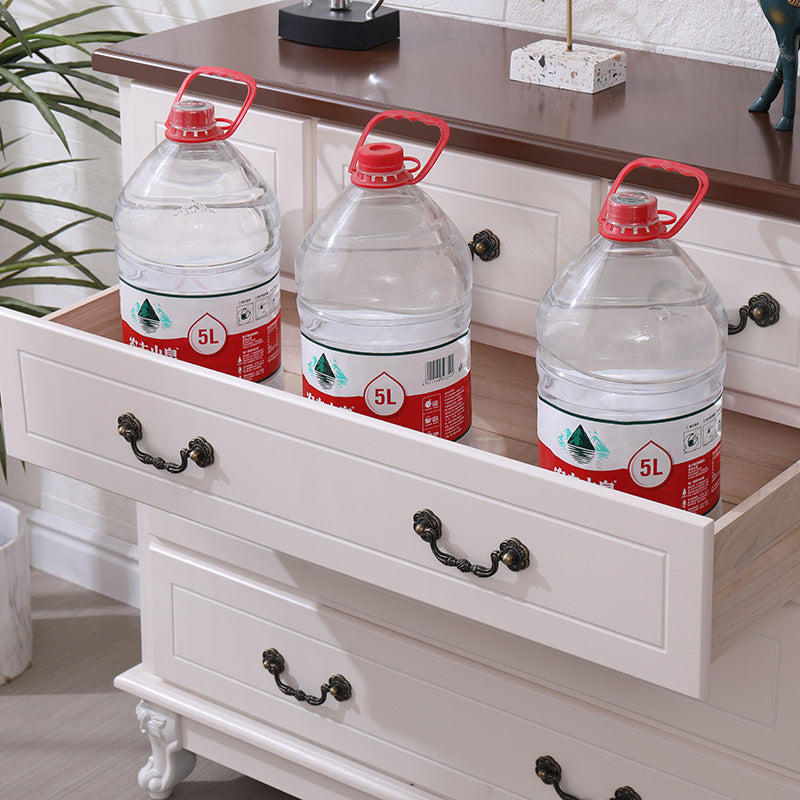 Contemporary Bedroom Storage Chest Solid Wood Soft-Close Drawers Dresser