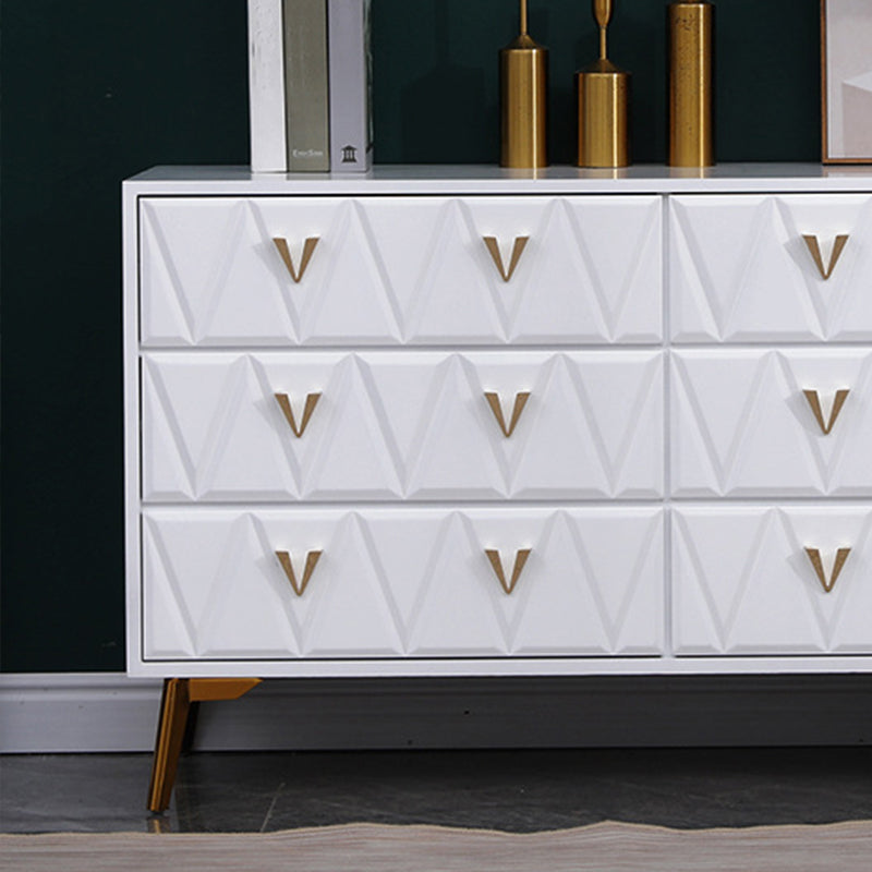 Contemporary Bedroom Storage Chest Solid Wood Soft-Close Drawers Dresser