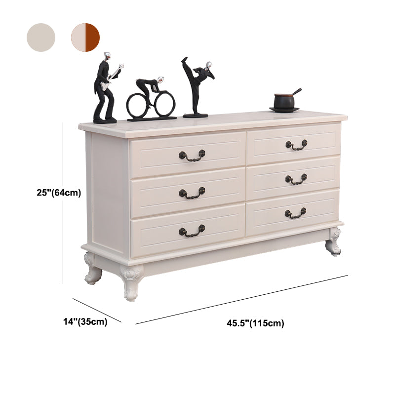 Contemporary Bedroom Storage Chest Solid Wood Soft-Close Drawers Dresser
