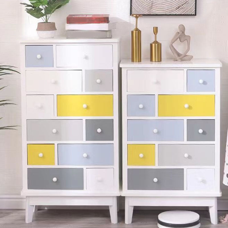 Traditional Storage Chest Solid Wood Storage Chest Dresser for Living Room