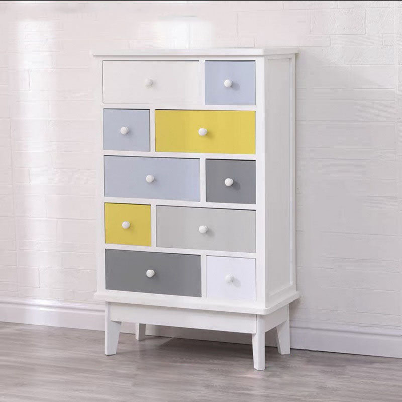 Traditional Storage Chest Solid Wood Storage Chest Dresser for Living Room