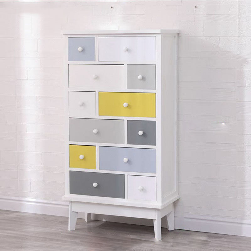 Traditional Storage Chest Solid Wood Storage Chest Dresser for Living Room