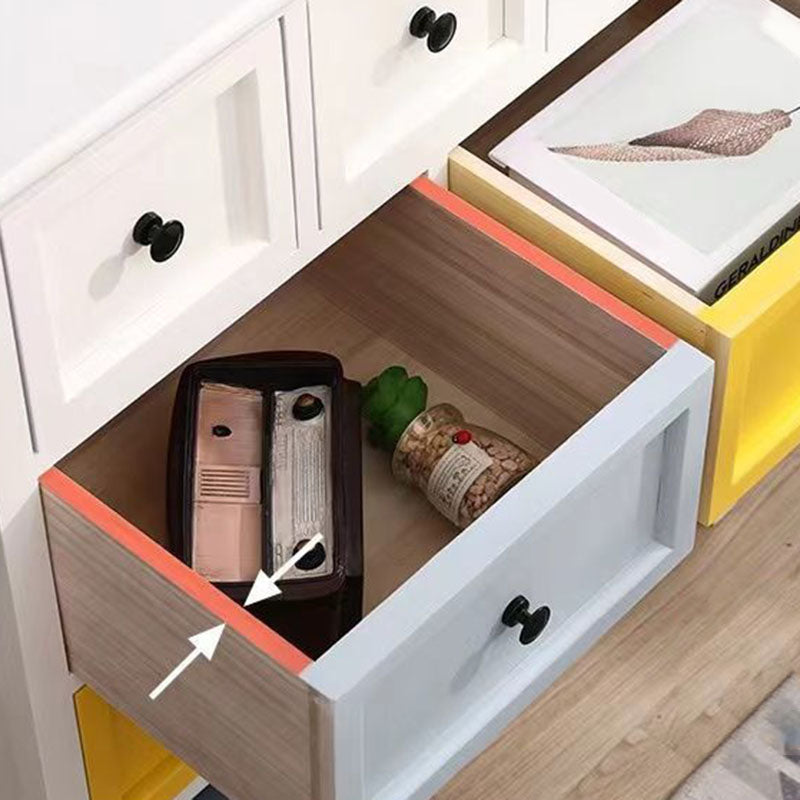 Traditional Storage Chest Solid Wood Storage Chest Dresser for Living Room