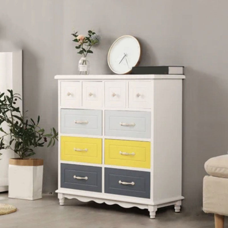 Traditional Storage Chest Solid Wood Storage Chest Dresser for Living Room