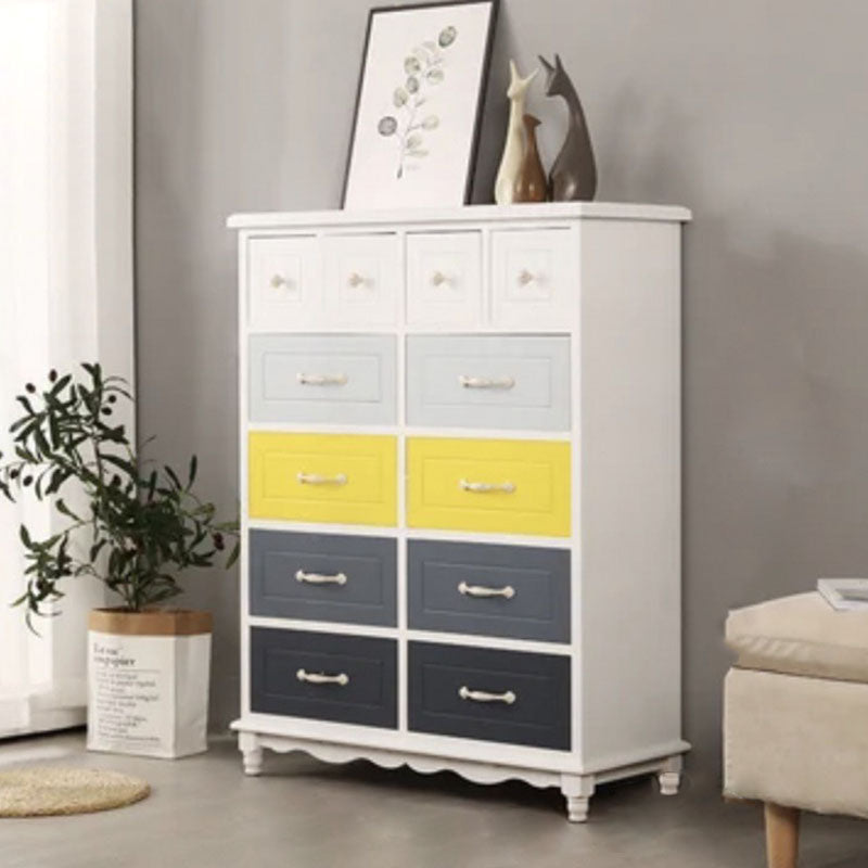 Traditional Storage Chest Solid Wood Storage Chest Dresser for Living Room