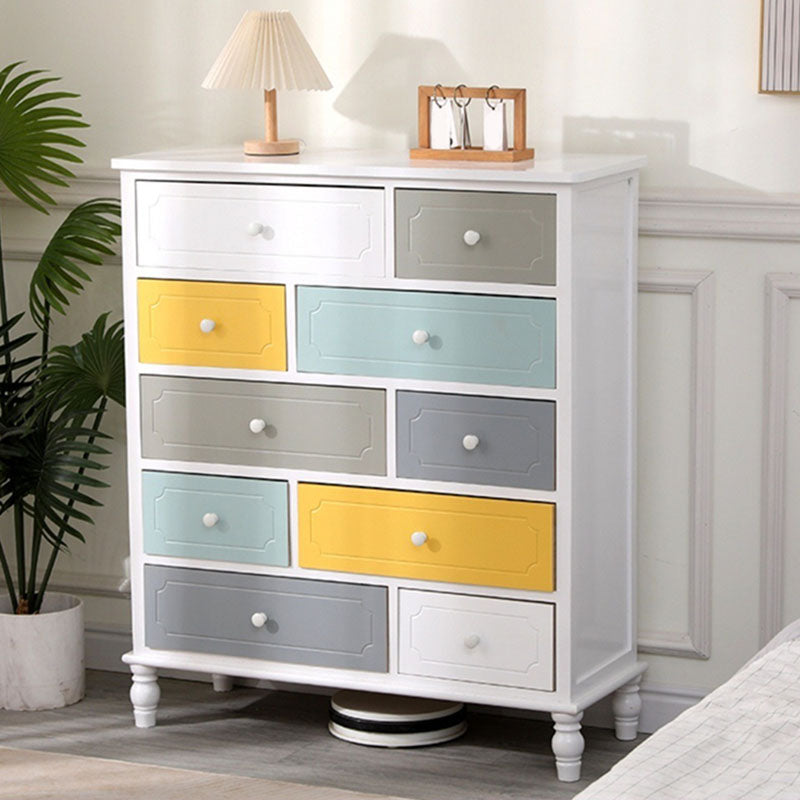 Traditional Storage Chest Solid Wood Storage Chest Dresser for Living Room