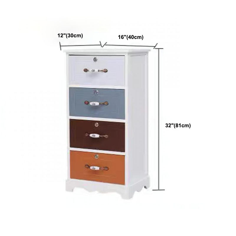 Traditional Storage Chest Solid Wood Storage Chest Dresser for Living Room