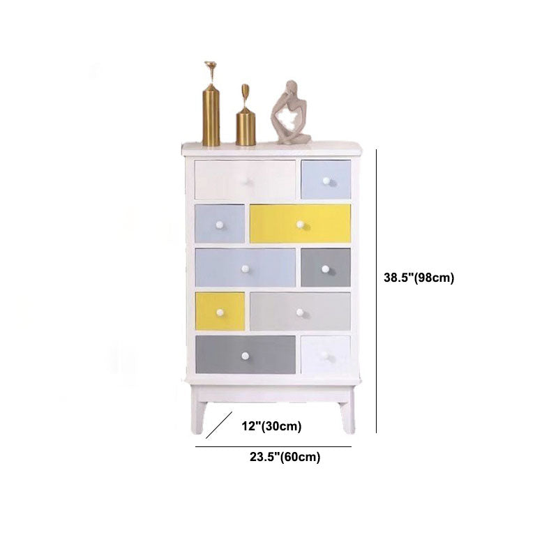 Traditional Storage Chest Solid Wood Storage Chest Dresser for Living Room