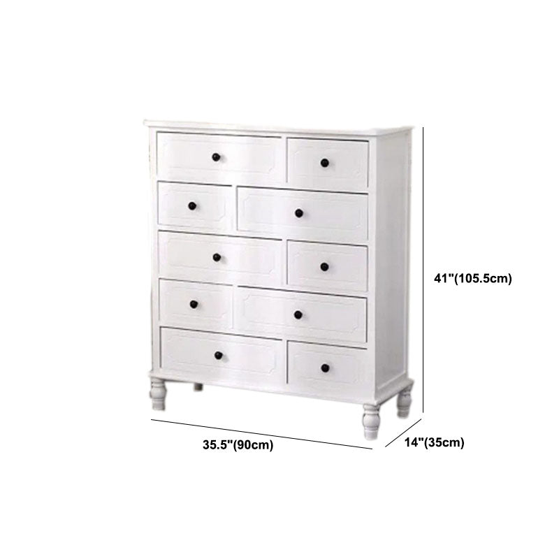 Traditional Storage Chest Solid Wood Storage Chest Dresser for Living Room