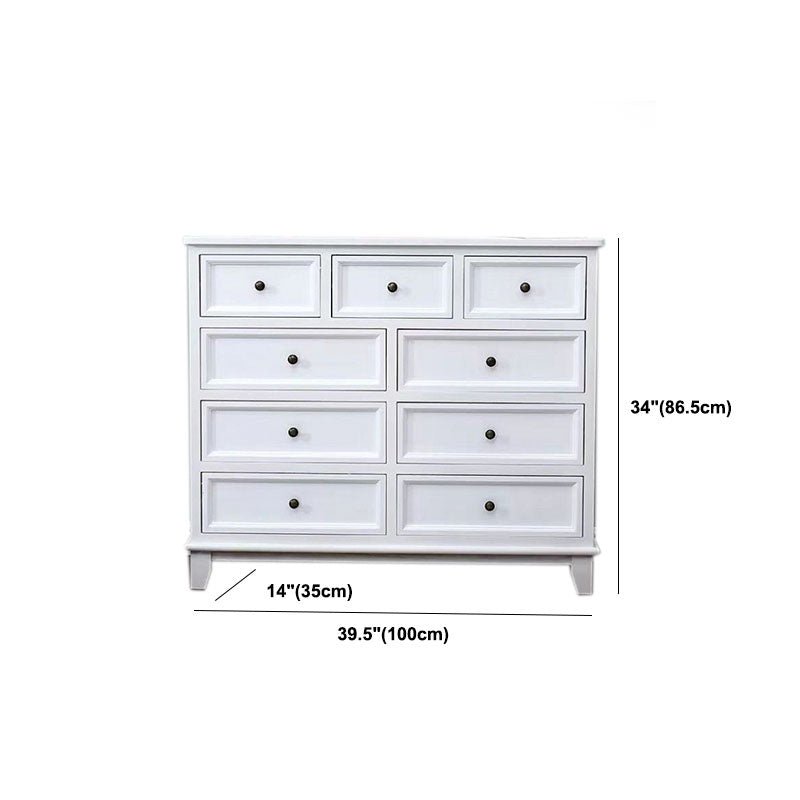 Traditional Storage Chest Solid Wood Storage Chest Dresser for Living Room