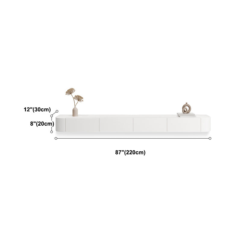 Modern TV Console Wall-mounted TV Media Console with 2 Drawers