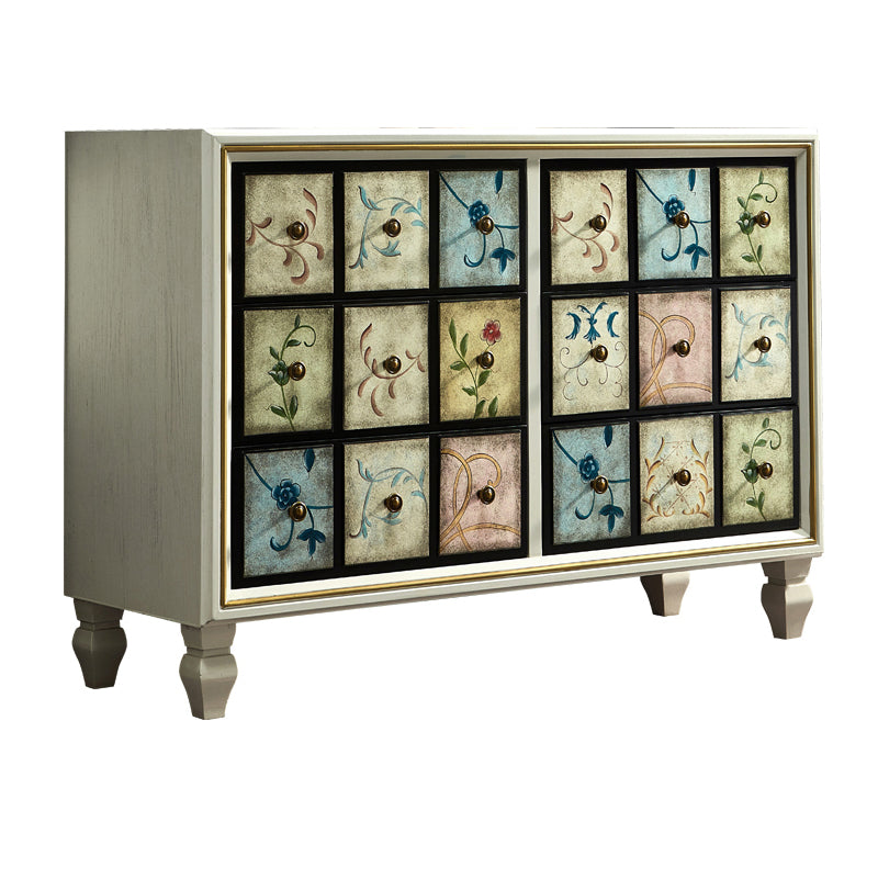 Mid-Century Rectangle Cabinet Standard Side Cabinet with Drawer