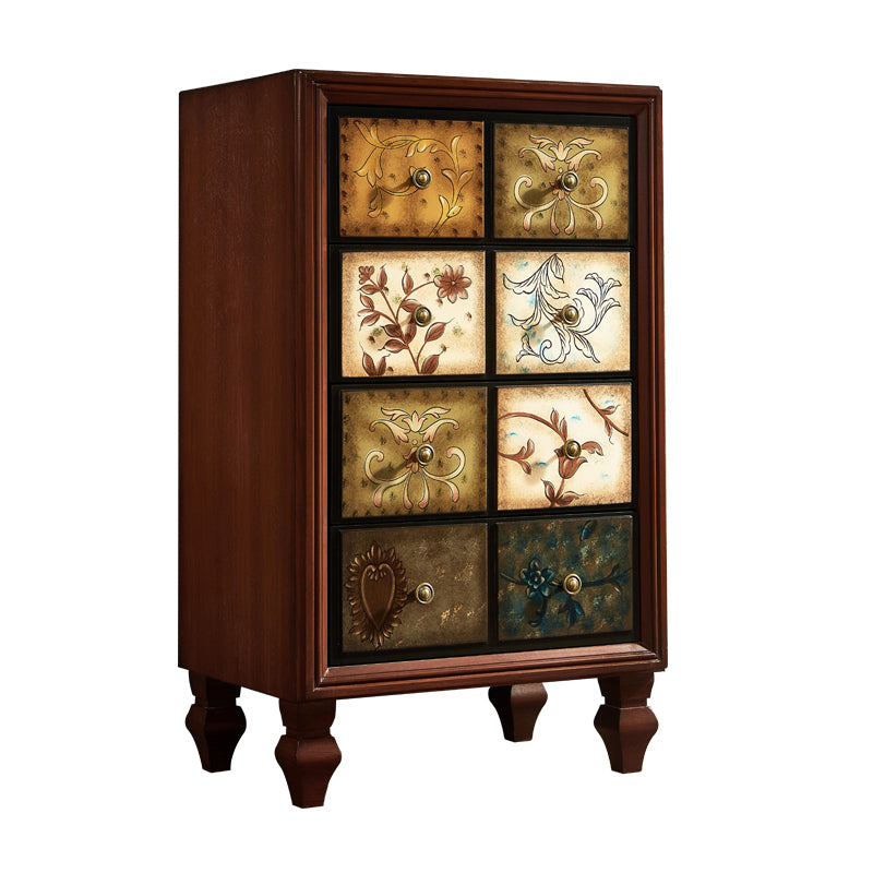 Mid-Century Rectangle Cabinet Standard Side Cabinet with Drawer