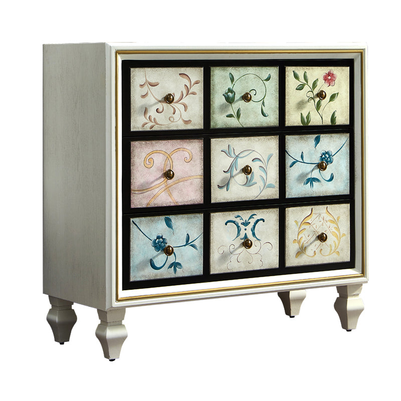 Mid-Century Rectangle Cabinet Standard Side Cabinet with Drawer