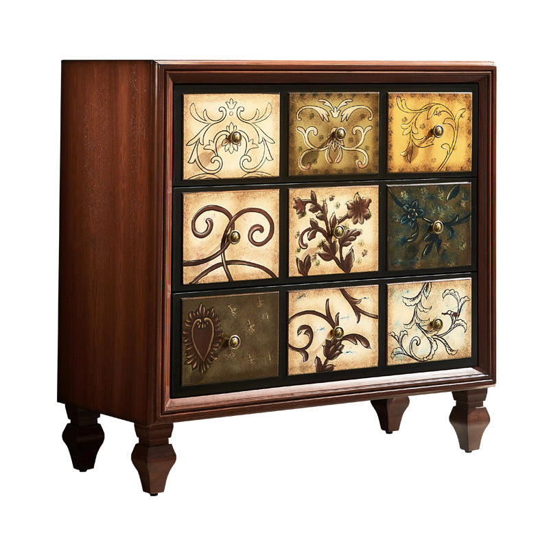 Mid-Century Rectangle Cabinet Standard Side Cabinet with Drawer